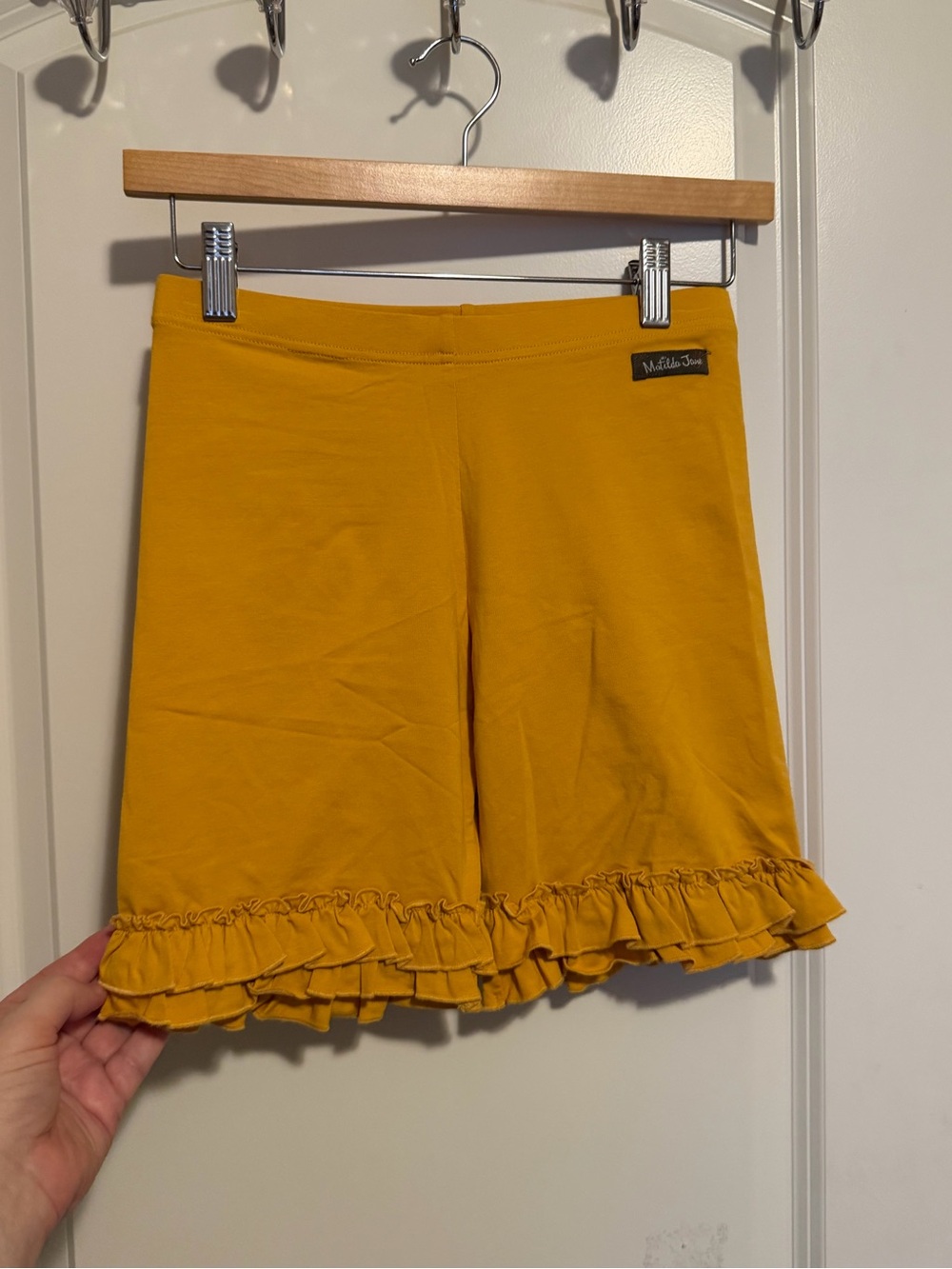 Matilda Jane Mustard Ruffle Hem Shorties